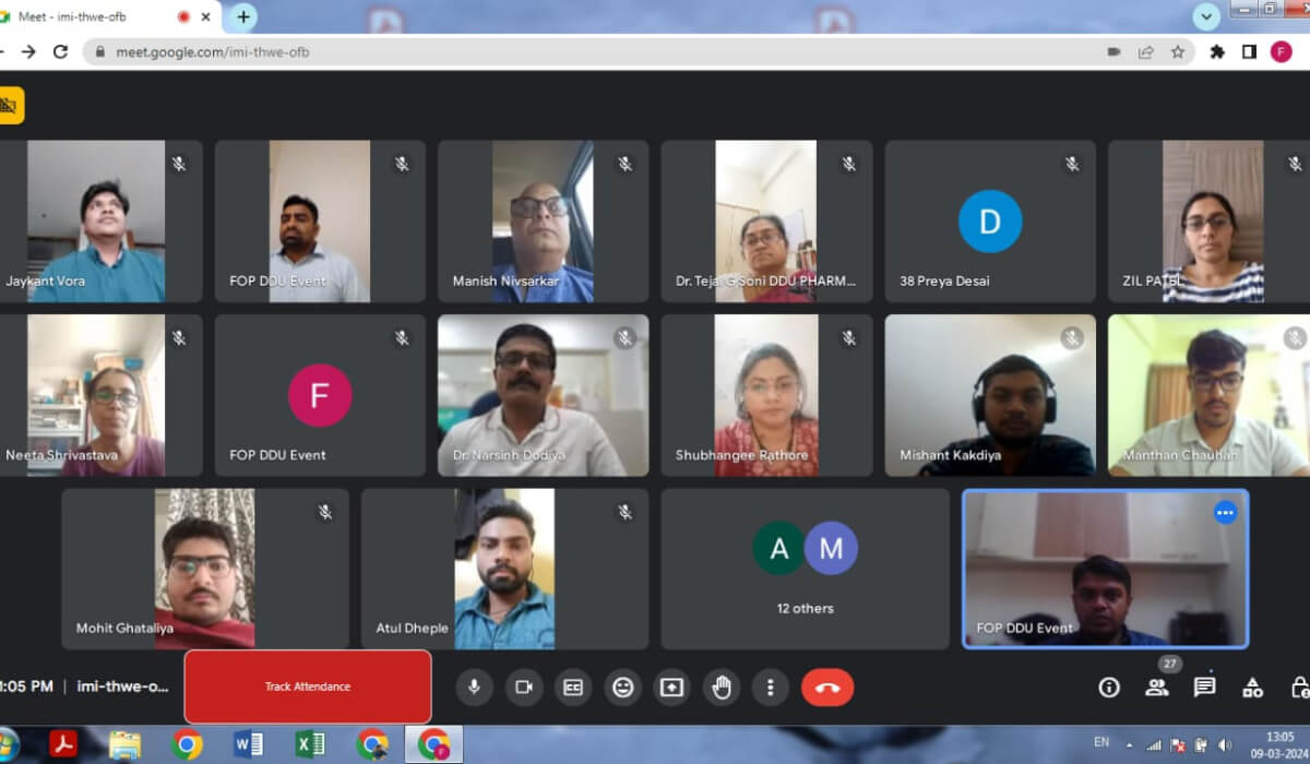 Online Course DDU ( Faculty of Pharmacy and Department of Chemical Engineering, Dharmsinh Desai University) , Nadiad